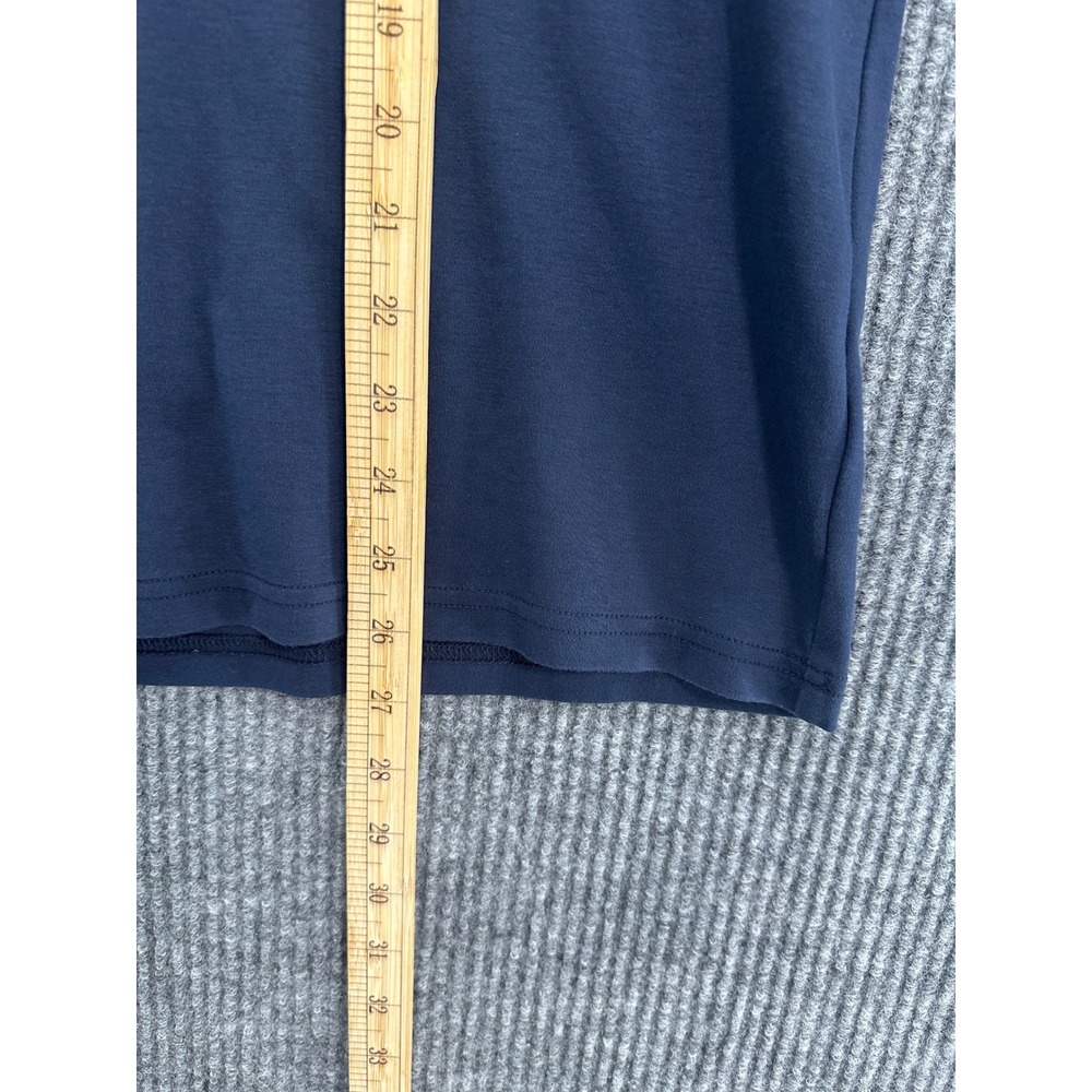 Murano T-Shirt Men XL Navy Blue Excellent Liquid Luxury Slim Fit Graphic Stripe - Picture 5 of 9